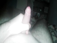 Jerking My Virgin Cock Before Sleep.  Huge Cumshot.