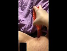 Ex Girlfriend Squirts With Hairbrush And Plays With Tits On Facetime