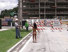 Hollie Berry Out In Public Causing Boners To Builders