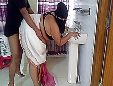 I Fucked The Police Hot Mam In The Station,  While She Was Fixing The Saree - Huge Cum In Her Behind