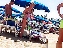 Thong Ass Bikini Horny Milfs Beach Voyeur Hd