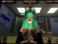 Citor3 3D Vr Game Latex Nurses Pump Seamen With Vacuum Bed And Pump