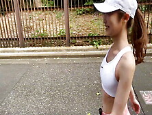 Saki Konno & Natsuki Nagahara - Regional First Place Marathon Runner.  Hardcore Fuck With An Athletic Beauty.  2