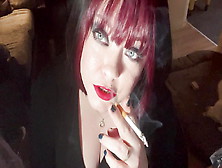 British Tart Tina Snua Tugs On Her Perky Nipples & Chain Smokes 2 Cigarettes - Big Tits Bbw Satisfies Yr Smoking Fetish