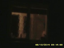 Neighbour's Daughter Topless Through Bathroom Window