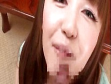 Mature Japanese Babe Sucking Cock