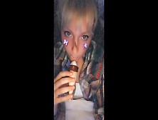 Self Perspective: Babygirl Eats Her Ice Cream Like A Good Chick For Daddy | 18 Year Mature Baby Slut Chick