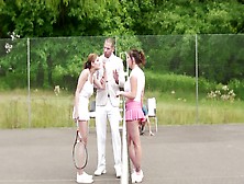Two Hot Ladies Are Playing Tennis And They Are Also Fucking