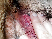 Close Up Hairy Pussy Masturbation