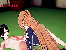 Sword Art Online Anime 3D - Asuna X Kirito - Handjoob,  Oral Sex,  Rides With Jizz Inside - Hentai Manga Thai Porn