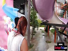 Creampie Cumshot For His Cute Amateur Teen Thai Girlfriend After A Pool Day