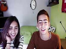 Portuguese Teens Playing On Webcam