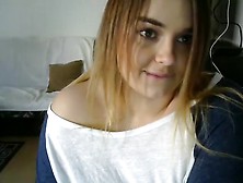 Blonde Coed Giving A Blowjob On Webcam Part 04