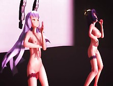 Mmd 2 Pink Hair Cuties Sextoy Rubbing Squirting Gv00106