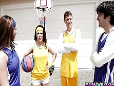 Stepmoms Plays Basketball And Fucks Hard