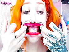 Slutty Ginger Ruin Her Makeup By Sucking Big Cook Asmr P1