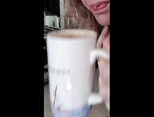 Milking Colosrum Into My Coffee From My Pregnant Boobs.  Expressing Breastmilk,  Abf,  Anr