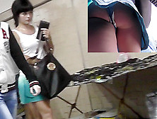 Amateur Public Upskirt Clip Filmed In The Subway