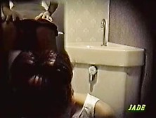 Toilet Cam Records Amateur Rubbing Pussy Through Panty