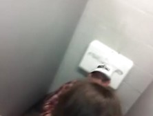 Drunk Girl Helping Horny Guy Out In Guys Bathroom