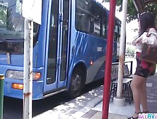 Public Japan Blow Job On A Bus