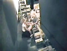 Lezbo Boss Rides Youngster Employee On Secret Web Camera In Back Room