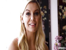 Stunning Busty Blonde Kenzie Taylor Deepthroats Huge Cock For Cumshot
