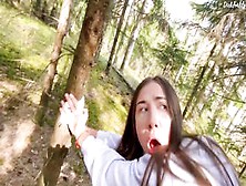 Young Fresh White Girl Fucked Rough In The Park