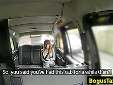 Cocksucking Redhead Facialized By Taxi Driver