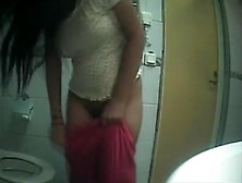 Hot Cousion Filmed In Toilet