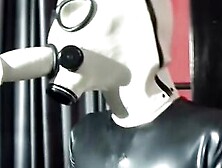 How Lusty You Suck The Toy Through Your Pvc Mask My Penis We Really Rough