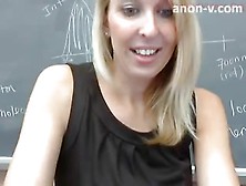 Milf Teacher Spanks Her Ass With A Meter Stick On Webcam