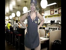 Massage 2018 Oiled Big Booty Show From Waitress At Restaurant - Cami Creams