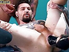 Tattooed Jock Fisted And Fucked In 3Some At Infirmary