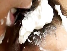 Japanese Teen Kotone Aisaki Gets Whip Cream On Her Pussy
