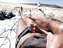 Blowjob On A Nudist Beach...