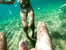 Underwater Cumshots In The Front Of My Wife