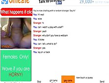 Omegle - Small Tits Hottie Does What She's Told To Do.