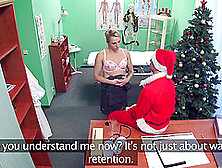 Kinky Blonde Amateur Gets Fucked By Her Doctor During Christmas