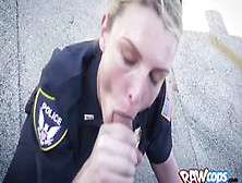 This Horny And Naughty Female Cop Enjoys Sucking Black Cocks In Public