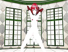 Genshin Impact Mona Nude Ghost Dance 3D Red Hair Color Edit Smixix