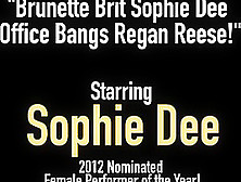 Brunette Brit Sophie Dee Office Bangs Regan Reese!
