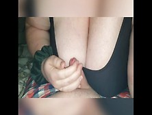 Husband Shoots Massive Load On Wife's Big Natural Tits (Volume Up)