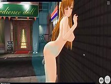 [Cm3D2] - Sword Art Online Hentai,  Fucking Asuna Outside At Night