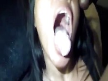 Ebony Nasty Cum Swallow