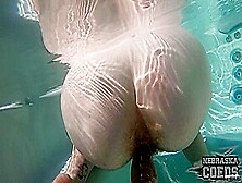 Brilla Underwater Jacuzzi Masturbating With Hairy Pussy