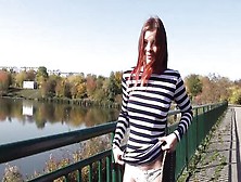Busty Russian Redhead Teen Is Having Outdoor Sex With A Stallion