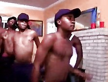 Ebony Teens Made To Strip And Dance