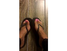How Do My Black Feet With Pink To Nails Go With These Flip-Flops?