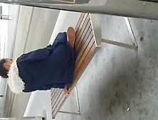 Cum On Coat At Bus Stop